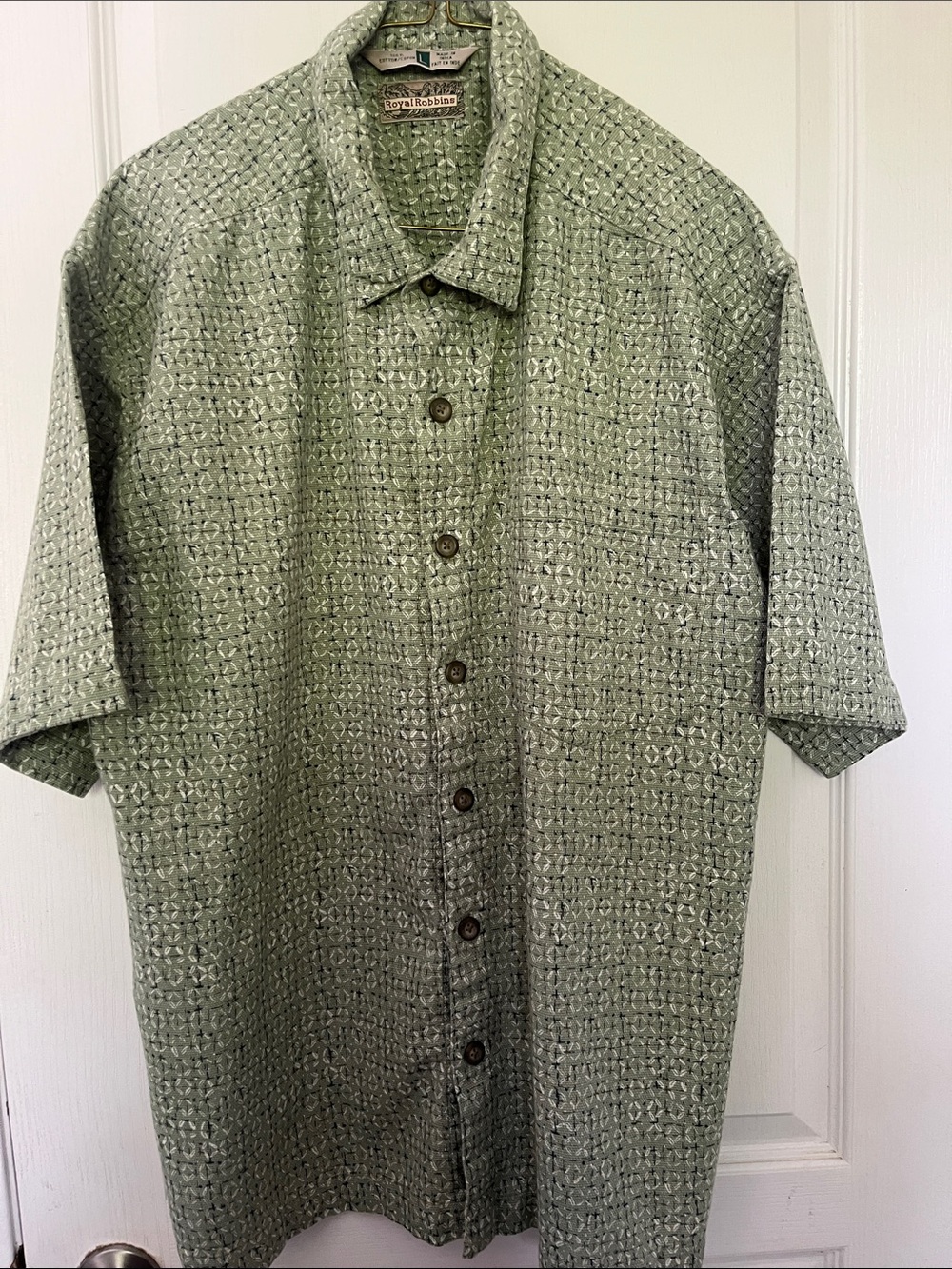 Vintage Royal Robbins S’00 Style #71439 Short-Sleeve Button-Down Hiking Shirt